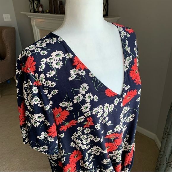 EUC Madewell Floral Hillside Daisies Crop Shirt - Picture 5 of 13